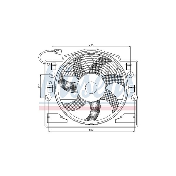 Fläkt, klimatanläggning 12V Nissens 85420 NISSENS