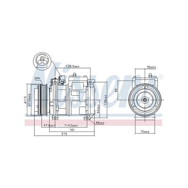 Kompressor, klimatanläggning Nissens 89093 NISSENS