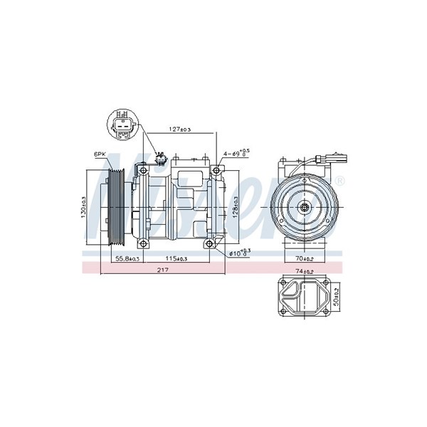 Kompressor, klimatanläggning Nissens 89097 NISSENS