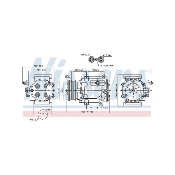 Kompressor, klimatanläggning Nissens 89239 NISSENS