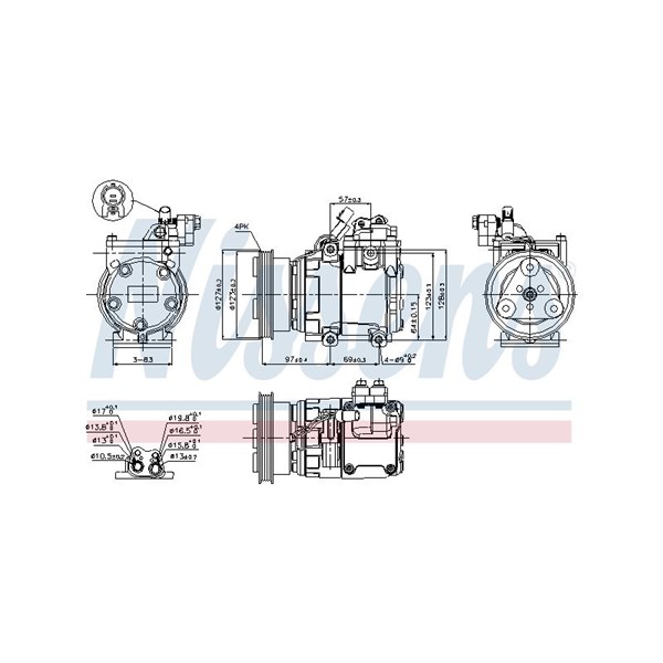 Kompressor, klimatanläggning Nissens 89277 NISSENS