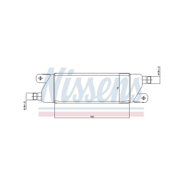 Oljekylare, motor Nissens 90568 NISSENS