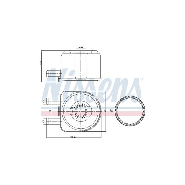 Oljekylare, motor Nissens 90603 NISSENS