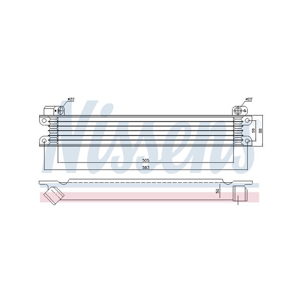Oljekylare, motor Nissens 90615 NISSENS