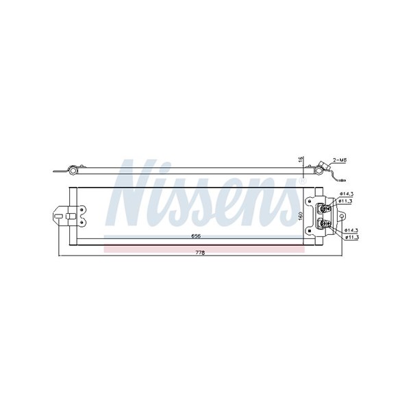 Oljekylare, automatisk transmission Nissens 90617 NISSENS