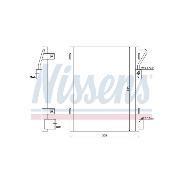 Kondensor, klimatanläggning Nissens 940019 NISSENS Kondensor, klimatanläggning Nissens 940019 NISSENS
