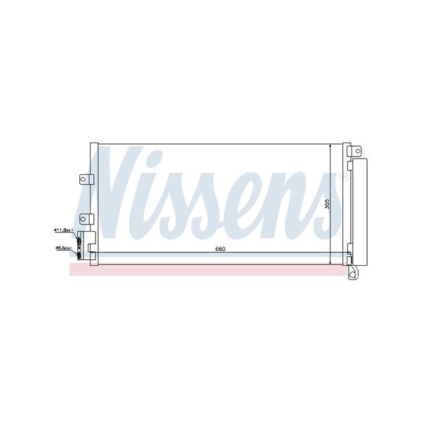 Kondensor, klimatanläggning Nissens 940023 NISSENS Kondensor, klimatanläggning Nissens 940023 NISSENS