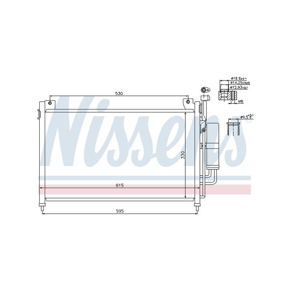 Kondensor, klimatanläggning Nissens 940033 NISSENS Kondensor, klimatanläggning Nissens 940033 NISSENS