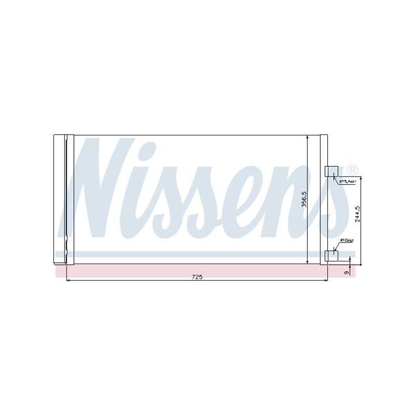 Kondensor, klimatanläggning Nissens 940034 NISSENS