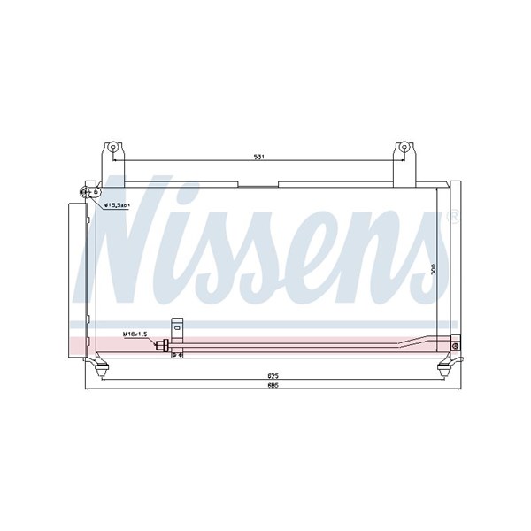 Kondensor, klimatanläggning Nissens 940080 NISSENS Kondensor, klimatanläggning Nissens 940080 NISSENS