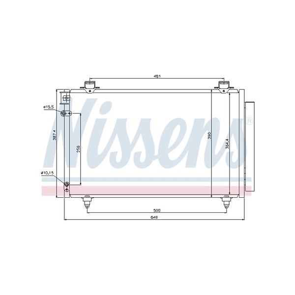 Kondensor, klimatanläggning Nissens 940081 NISSENS Kondensor, klimatanläggning Nissens 940081 NISSENS