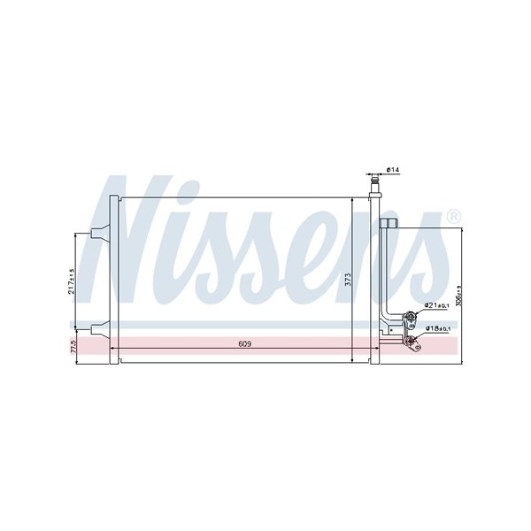Kondensor, klimatanläggning Nissens 940097 NISSENS Kondensor, klimatanläggning Nissens 940097 NISSENS