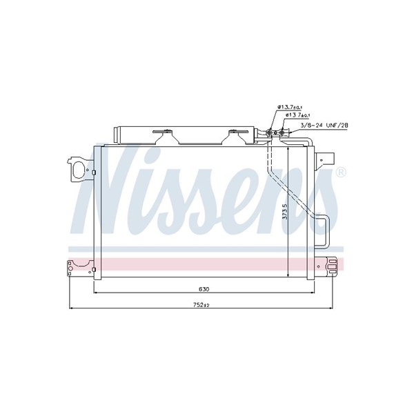 Kondensor, klimatanläggning Nissens 940100 NISSENS Kondensor, klimatanläggning Nissens 940100 NISSENS