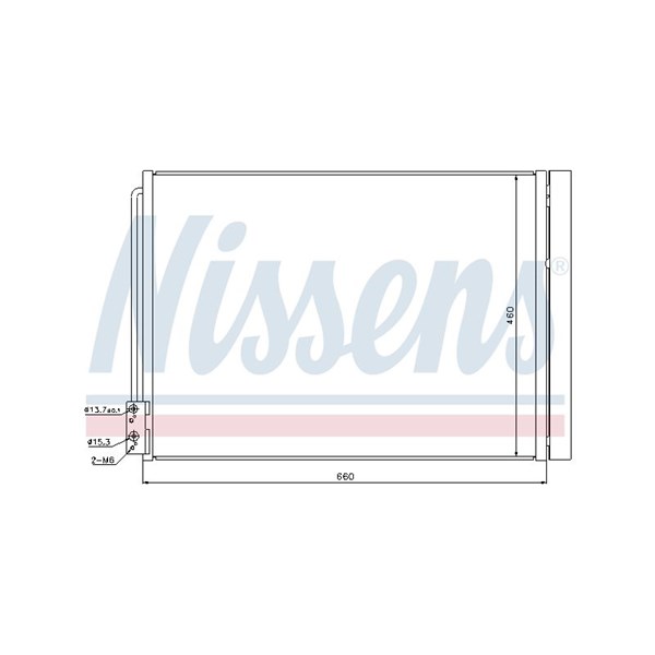 Kondensor, klimatanläggning Nissens 940110 NISSENS