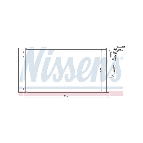 Kondensor, klimatanläggning Nissens 940118 NISSENS