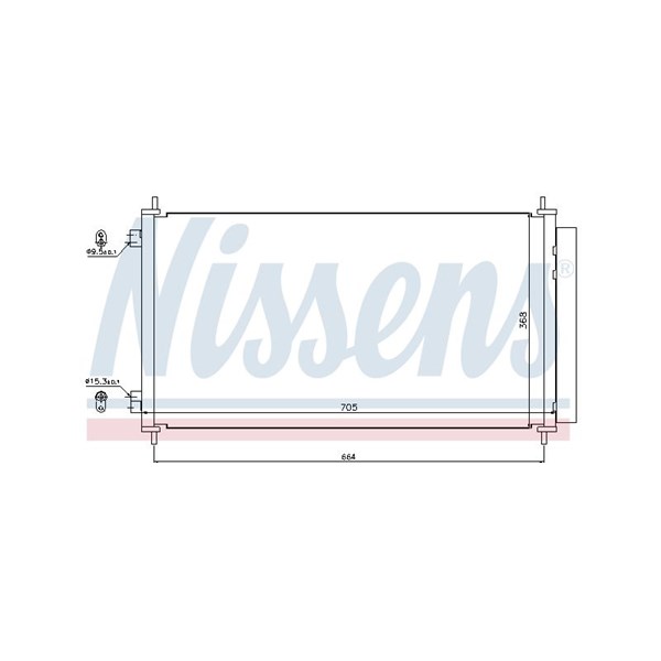 Kondensor, klimatanläggning Nissens 940140 NISSENS