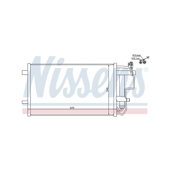 Kondensor, klimatanläggning Nissens 940149 NISSENS