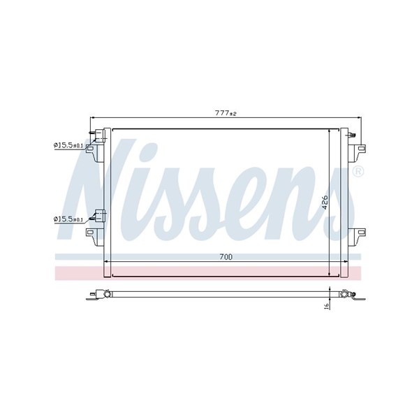 Kondensor, klimatanläggning Nissens 940153 NISSENS Kondensor, klimatanläggning Nissens 940153 NISSENS