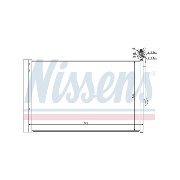 Kondensor, klimatanläggning Nissens 940157 NISSENS