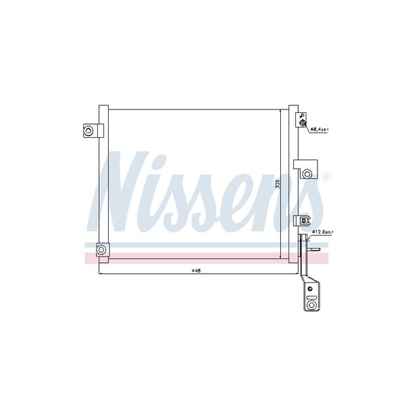 Kondensor, klimatanläggning Nissens 940171 NISSENS