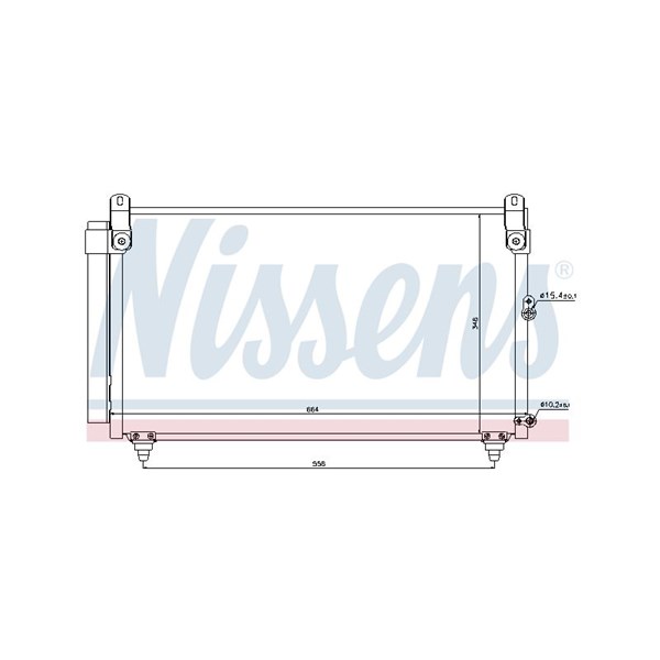 Kondensor, klimatanläggning Nissens 940191 NISSENS