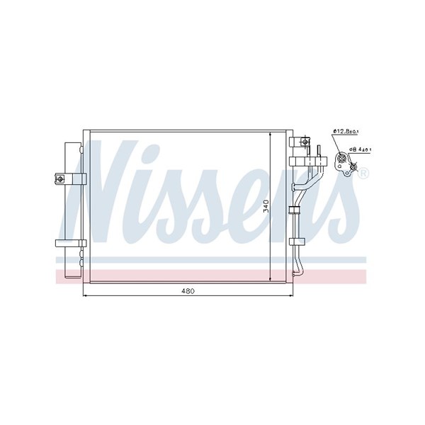 Kondensor, klimatanläggning Nissens 940219 NISSENS