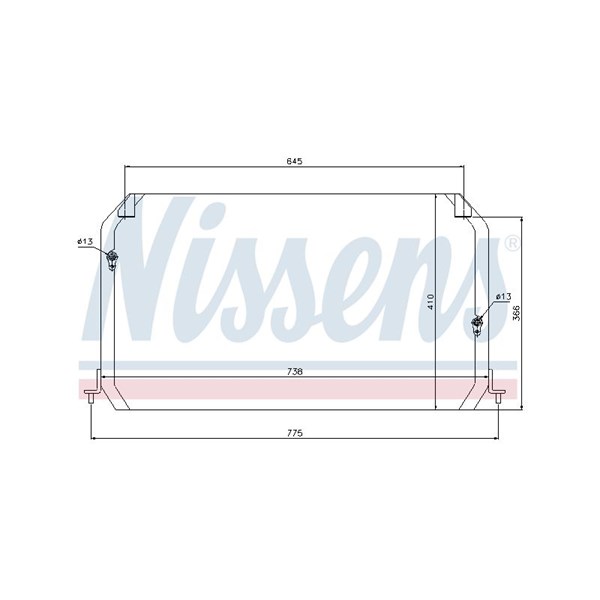 Kondensor, klimatanläggning Nissens 94026 NISSENS