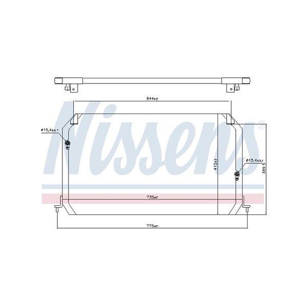 Kondensor, klimatanläggning Nissens 94056 NISSENS