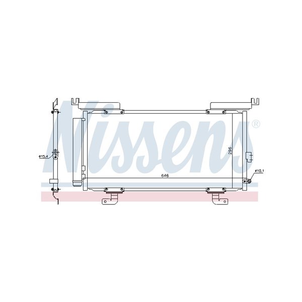 Kondensor, klimatanläggning Nissens 940794 NISSENS
