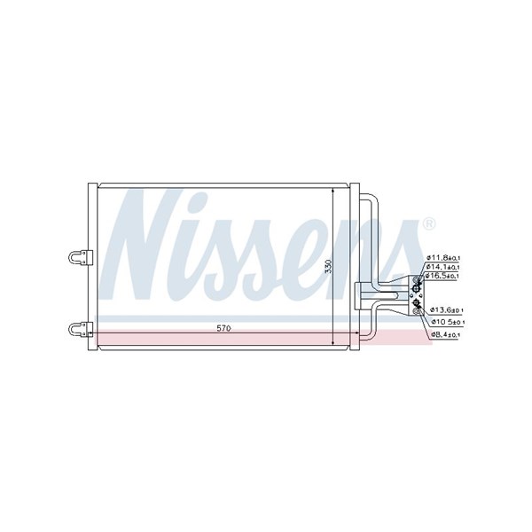 Kondensor, klimatanläggning Nissens 94100 NISSENS Kondensor, klimatanläggning Nissens 94100 NISSENS
