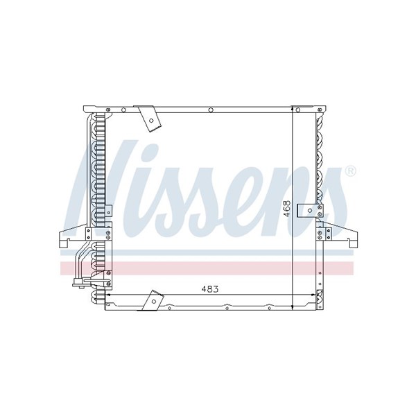Kondensor, klimatanläggning Nissens 94166 NISSENS