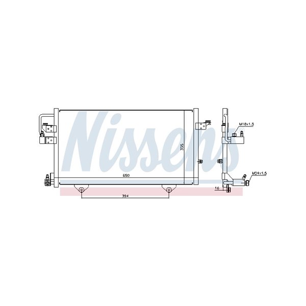 Kondensor, klimatanläggning Nissens 94209 NISSENS