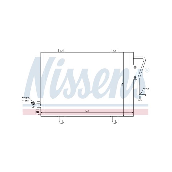 Kondensor, klimatanläggning Nissens 94279 NISSENS