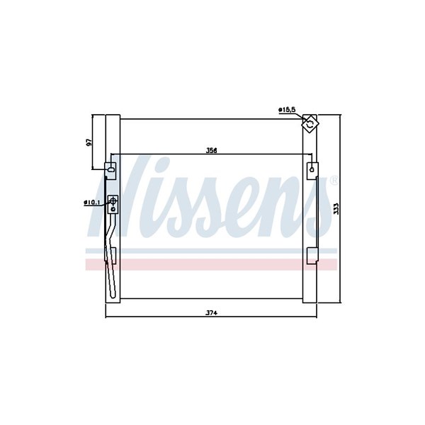 Kondensor, klimatanläggning Nissens 94289 NISSENS