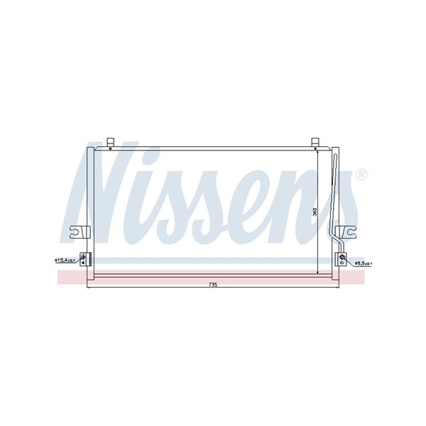 Kondensor, klimatanläggning Nissens 94297 NISSENS
