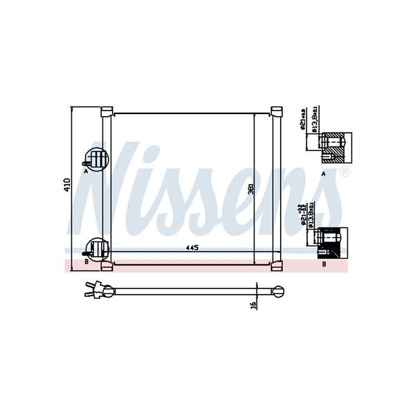 Kondensor, klimatanläggning Nissens 94302 NISSENS