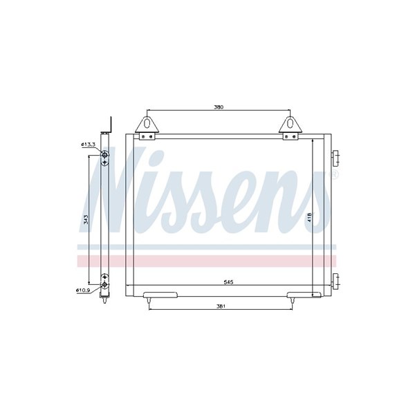 Kondensor, klimatanläggning Nissens 94327 NISSENS