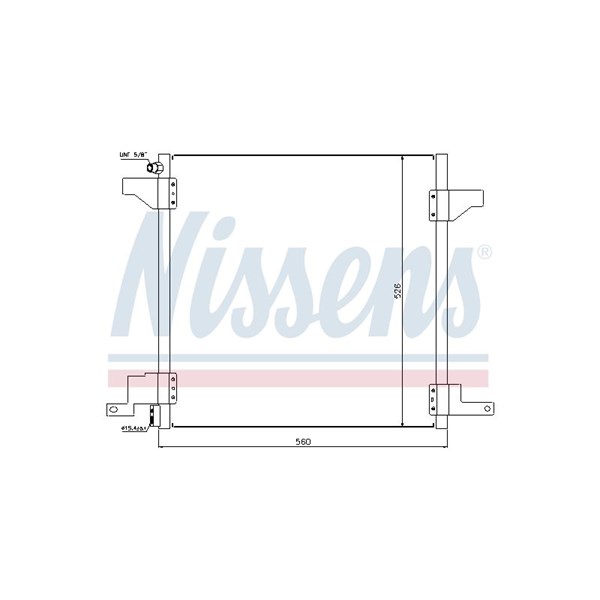 Kondensor, klimatanläggning Nissens 94390 NISSENS