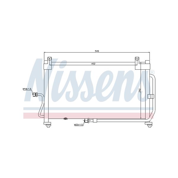 Kondensor, klimatanläggning Nissens 94411 NISSENS
