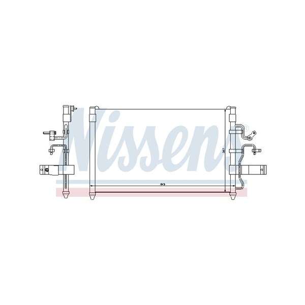 Kondensor, klimatanläggning Nissens 94413 NISSENS