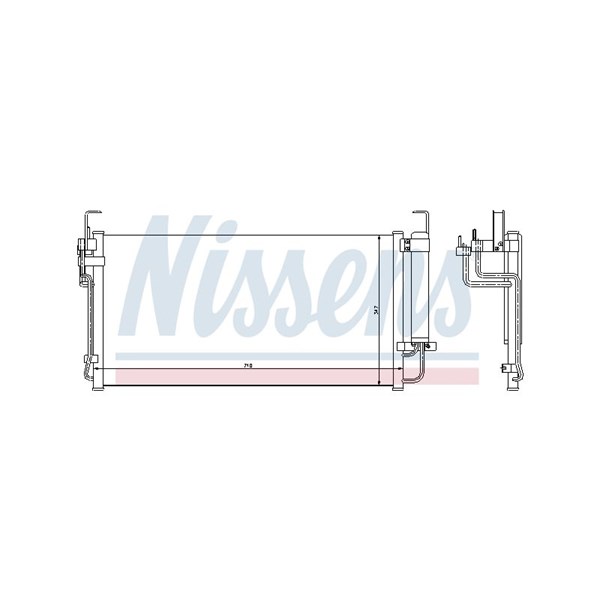 Kondensor, klimatanläggning Nissens 94449 NISSENS