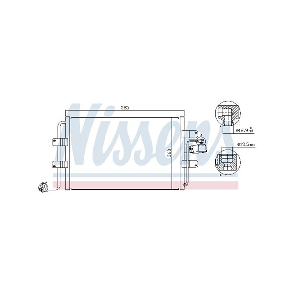 Kondensor, klimatanläggning Nissens 94522 NISSENS Kondensor, klimatanläggning Nissens 94522 NISSENS