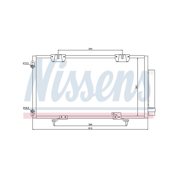 Kondensor, klimatanläggning Nissens 94540 NISSENS