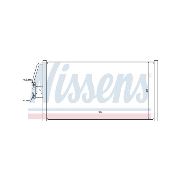 Kondensor, klimatanläggning Nissens 94579 NISSENS