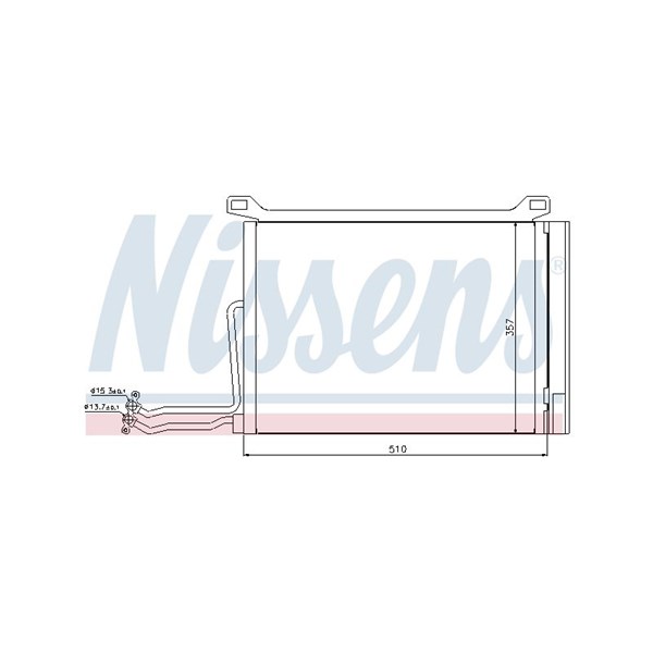 Kondensor, klimatanläggning Nissens 94615 NISSENS Kondensor, klimatanläggning Nissens 94615 NISSENS