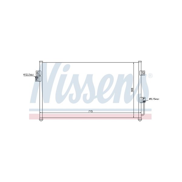 Kondensor, klimatanläggning Nissens 94634 NISSENS