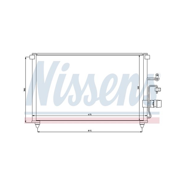 Kondensor, klimatanläggning Nissens 94639 NISSENS