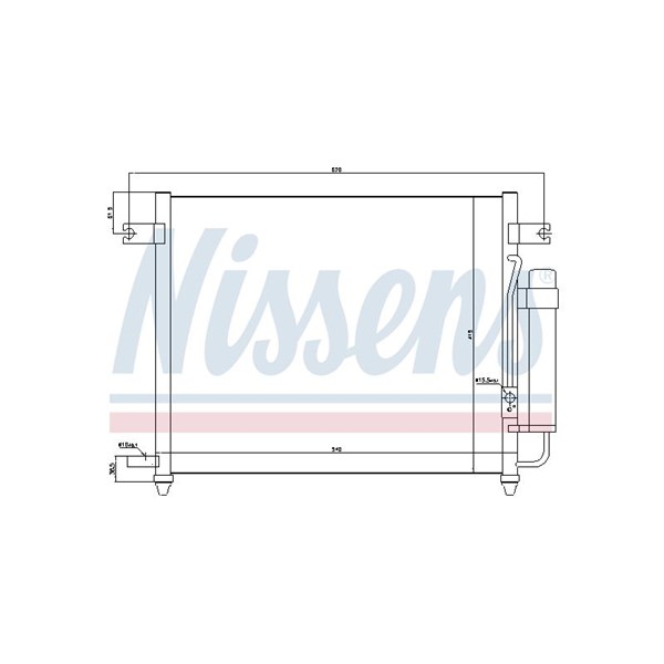 Kondensor, klimatanläggning Nissens 94640 NISSENS