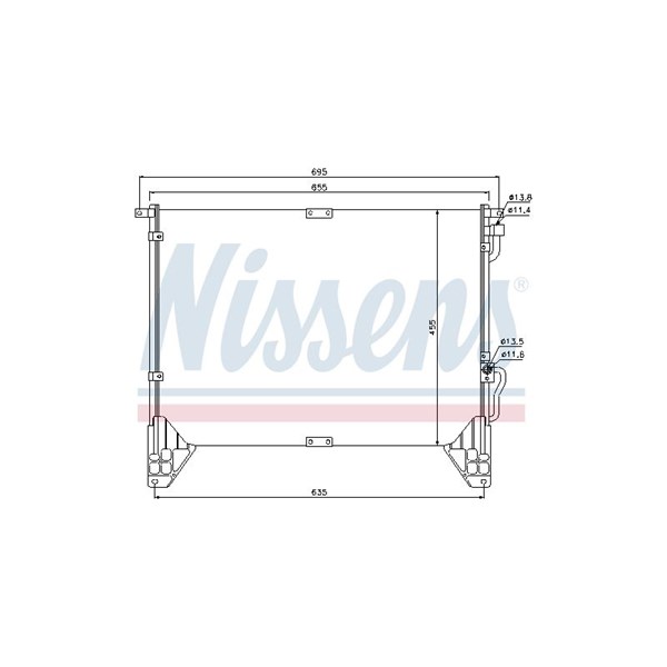 Kondensor, klimatanläggning Nissens 94643 NISSENS