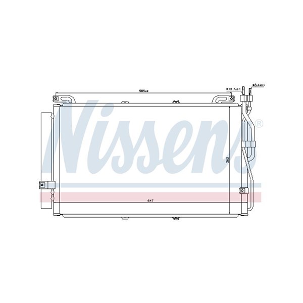 Kondensor, klimatanläggning Nissens 94645 NISSENS Kondensor, klimatanläggning Nissens 94645 NISSENS